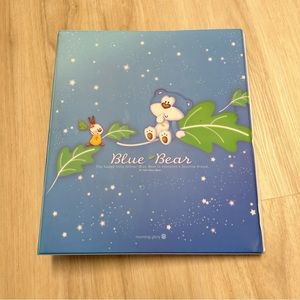 Vintage Blue Bear‎ Morning Glory Binder 1994.